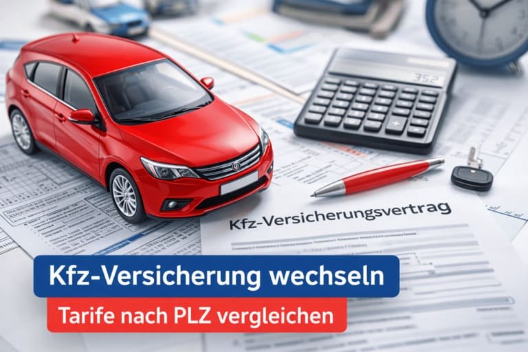 Kfz-Versicherung wechseln und passende Tarife nach PLZ vergleichen